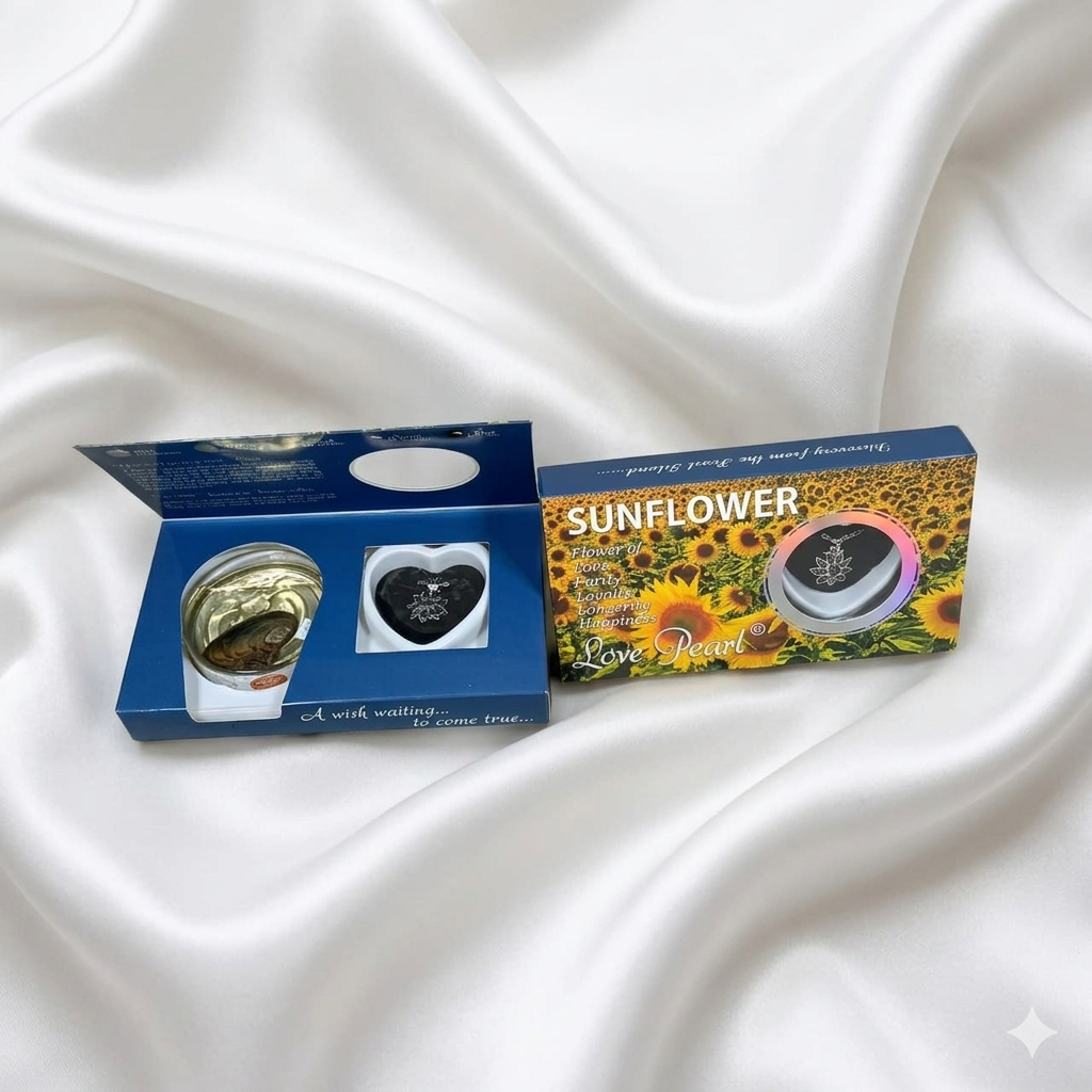 Love pearl sunflower jewelry