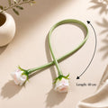 Floral Rose Curtain Tiebacks - 4-Piece Pack